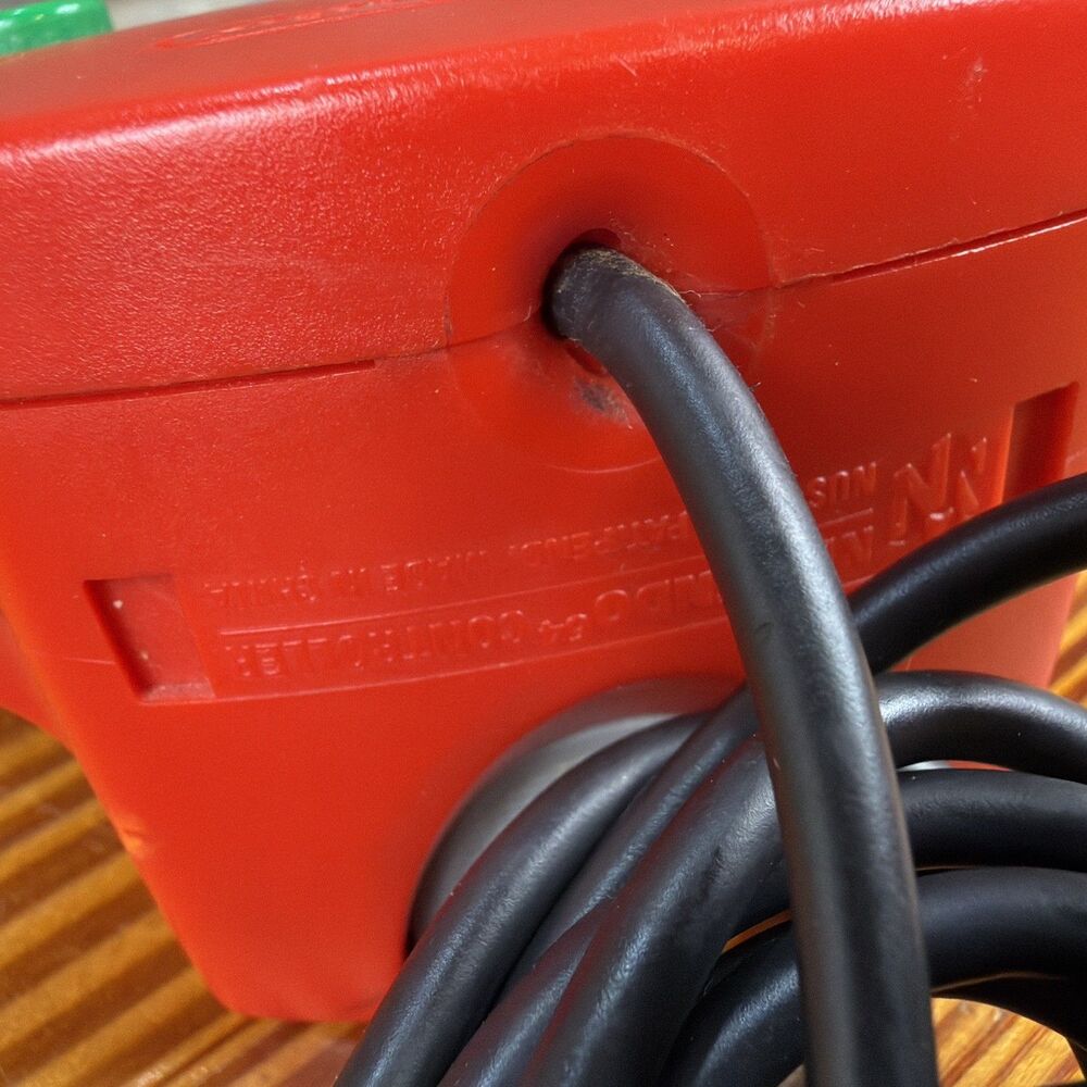 Nintendo 64 OEM Controller (Red) Cleaned | Tested With Memory/Controller Pack - Picture 12 of 16